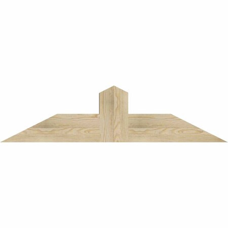 Ekena Millwork Portland Rough Sawn Timber Gable Bracket, Douglas Fir, 48"W x 12"H x 6"D x 6"F, 6/12 Pitch GBW048X12X0606POR00RDF